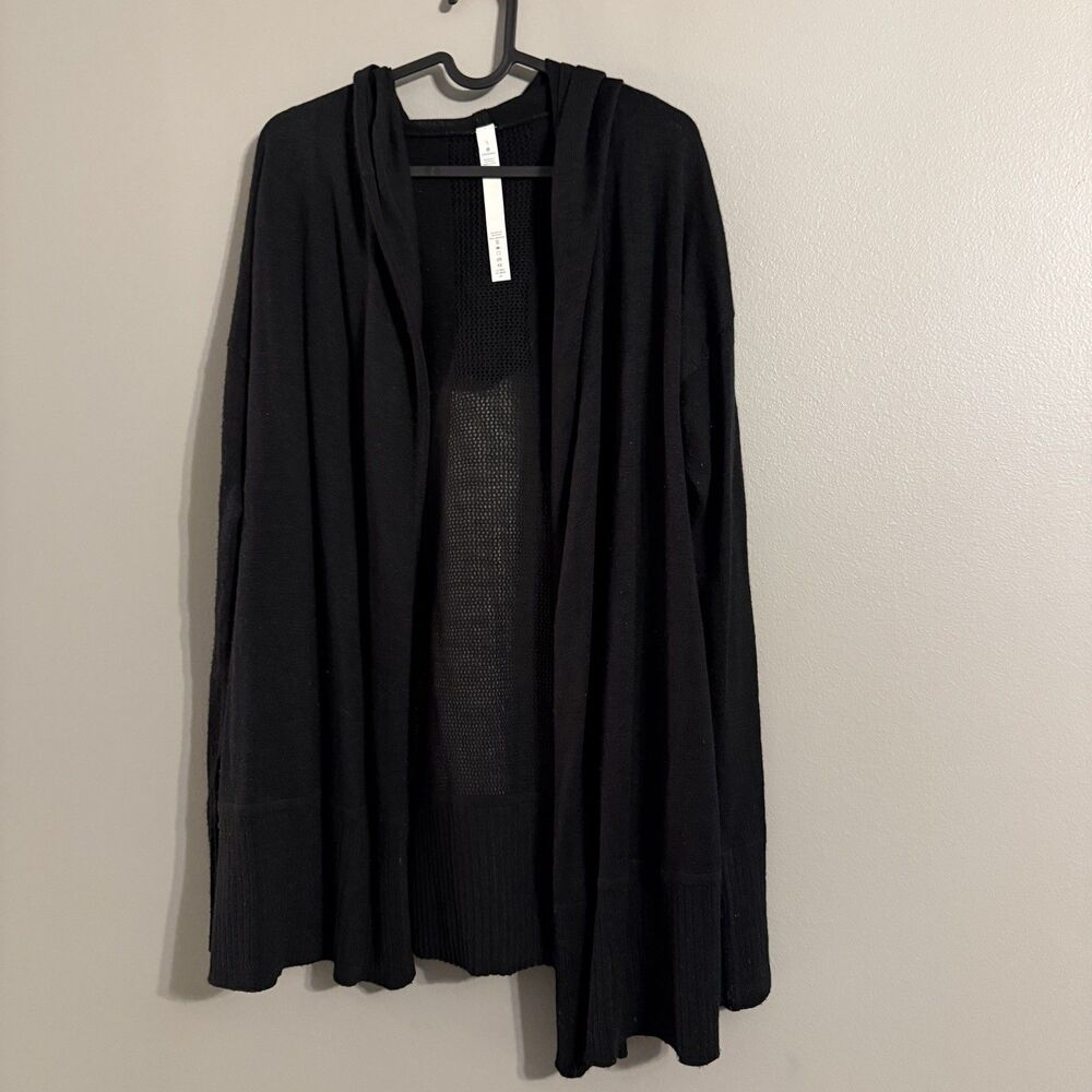 Lululemon Still Movement Wrap Hooded Sweater Cardigan Cosy casual comfy Large